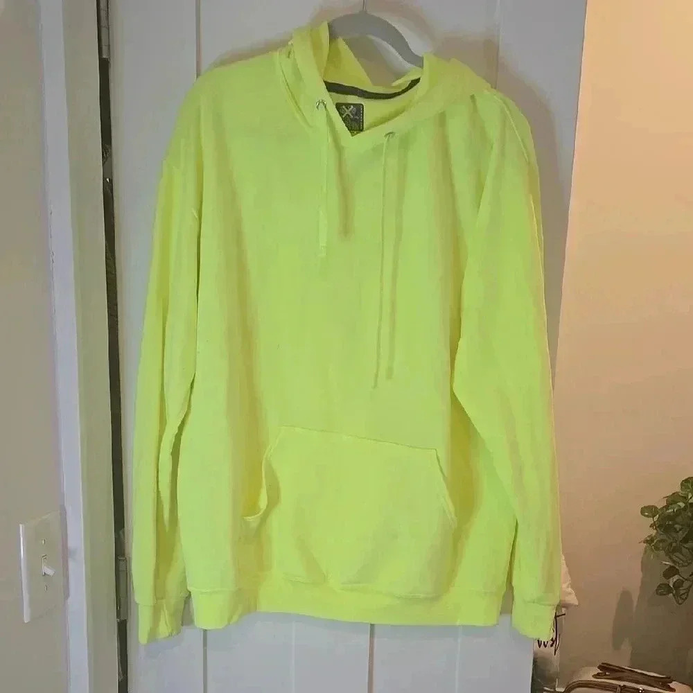 Neon Yellow Hoodie Sweater
